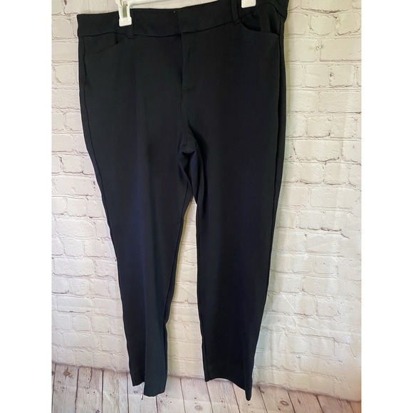 Women's Stretch Pixie Build In Sculpt Ankle Pants Black Size 16 - Picture 1 of 8